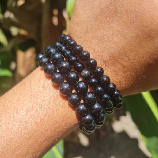 Black Obsidian Gemstone Bracelet