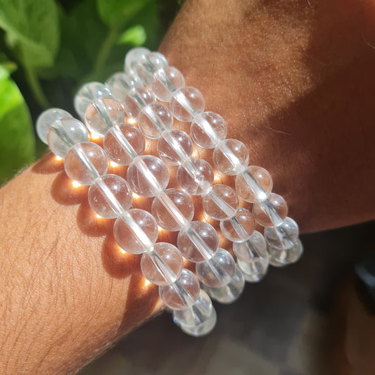 Clear Quartz Gemstone Bracelet