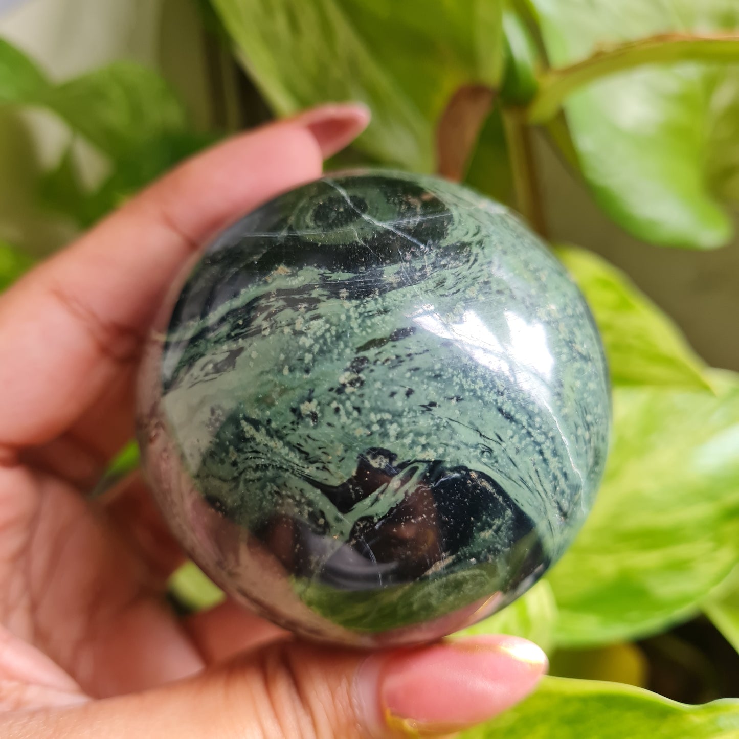 Kambaba Jasper Gemstone Sphere