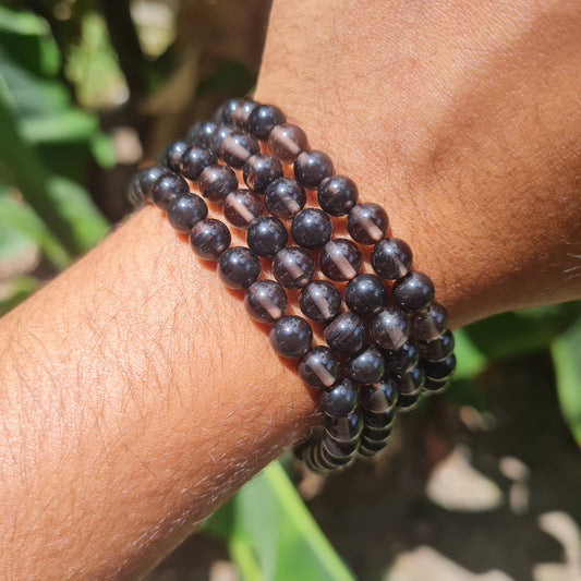 Midnight Lace Obsidian Gemstone Bracelet