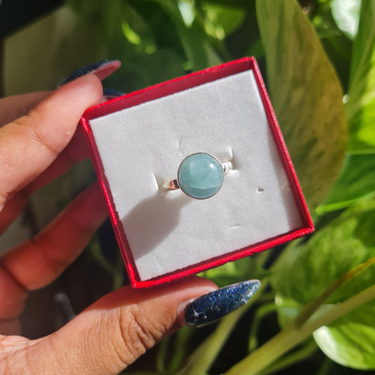 Aquamarine Ring - Size 8