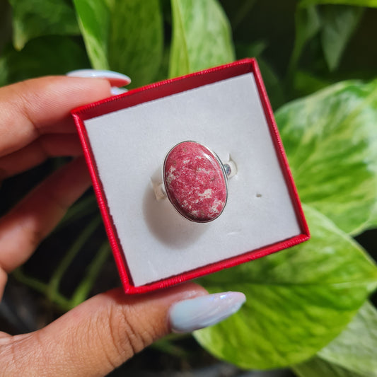 Thulite Ring - Size 8