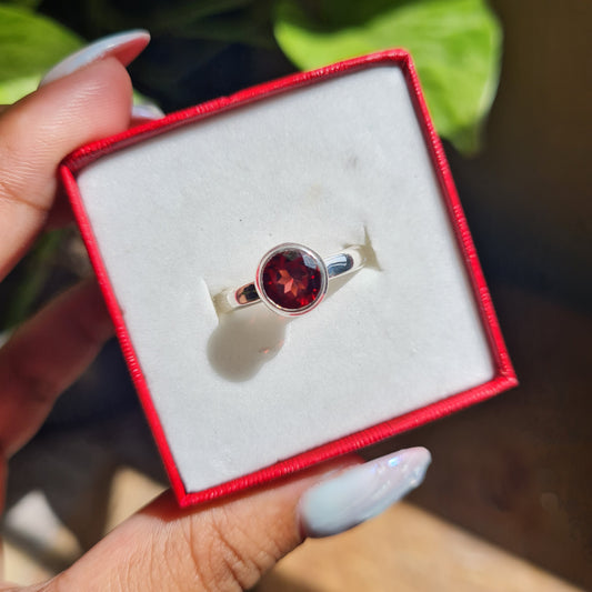 Garnet Ring - Size 8