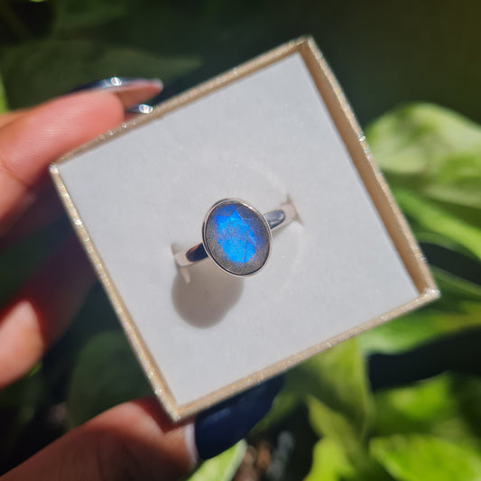 Labradorite Ring - Size 10