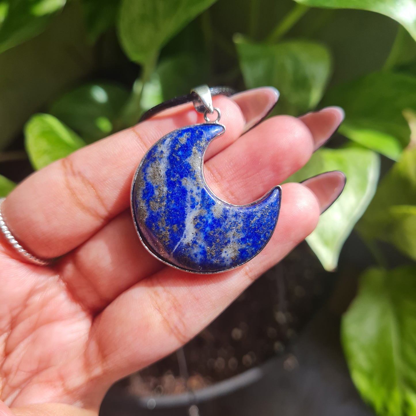 Lapis Lazuli Moon Necklace