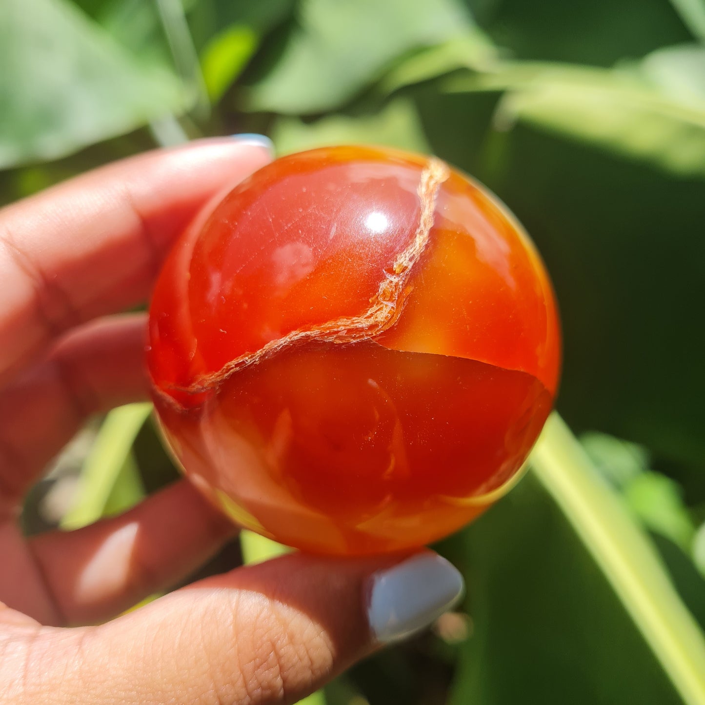 Carnelian Gemstone Sphere