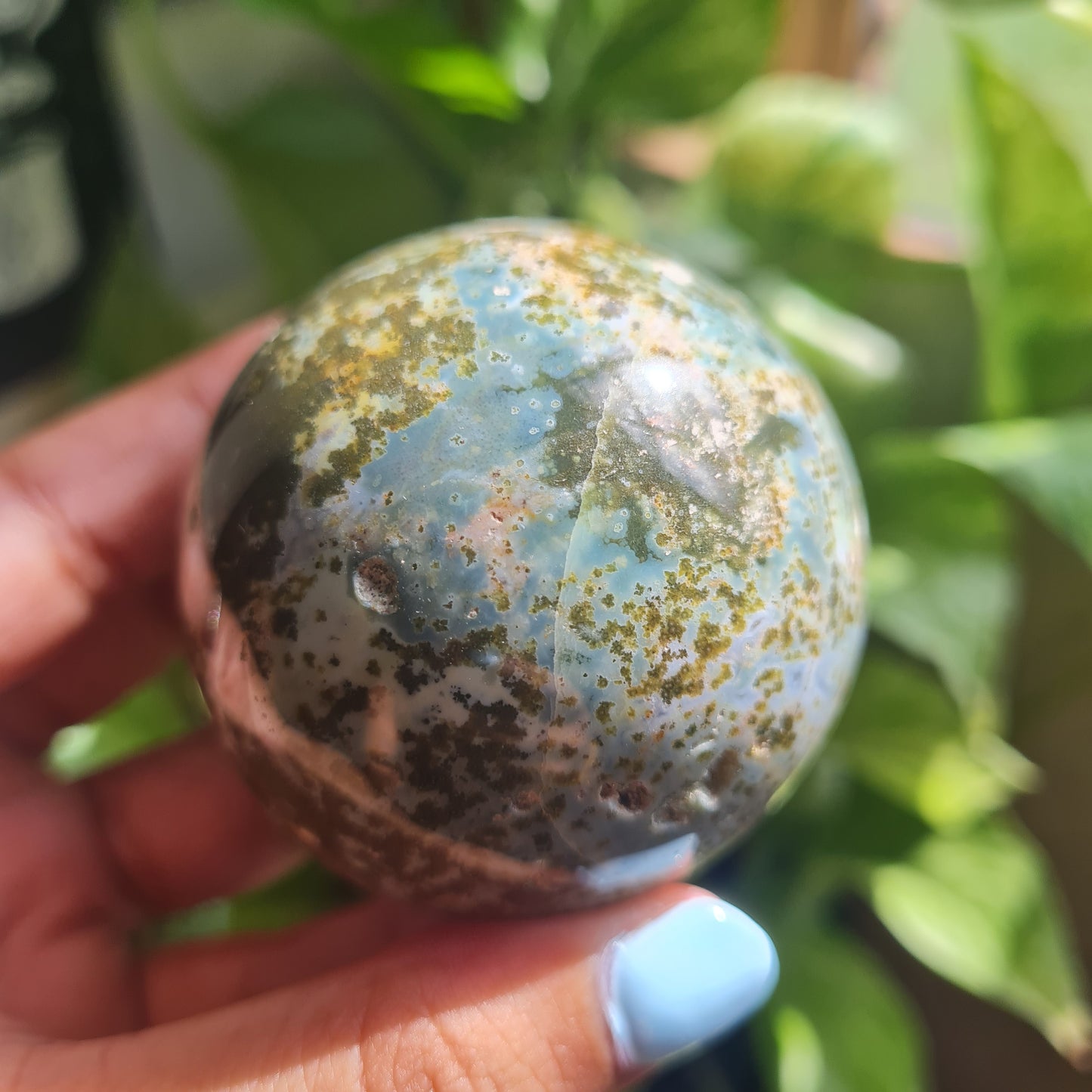 Ocean Jasper Gemstone Sphere