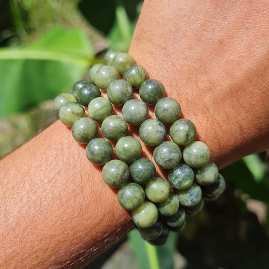 Green Jade Gemstone Bracelet