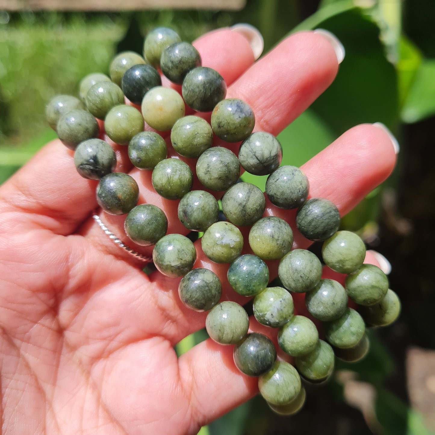 Green Jade Gemstone Bracelet