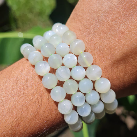 Green Moonstone (Garnierite) Gemstone Bracelet