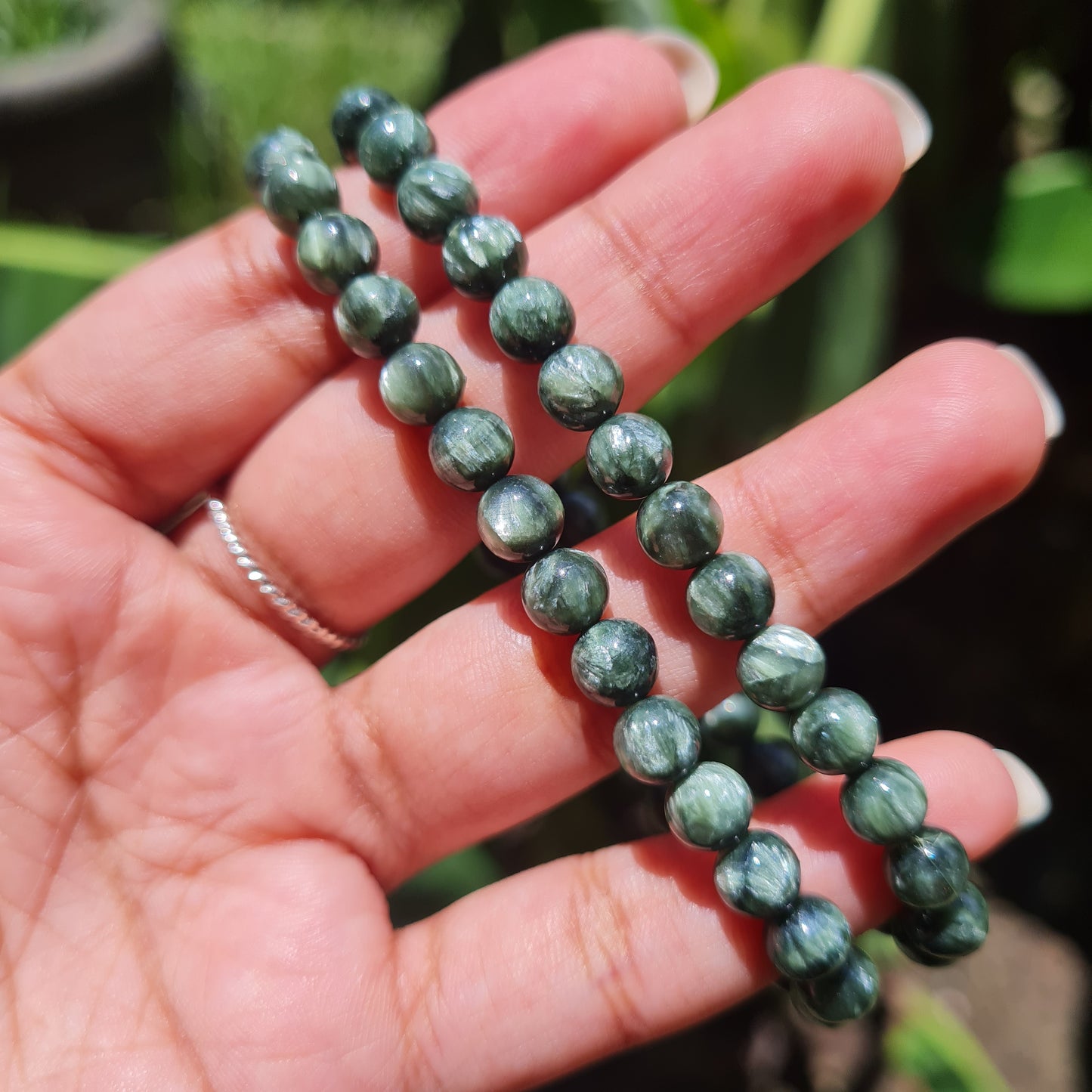 Seraphinite Gemstone Bracelet