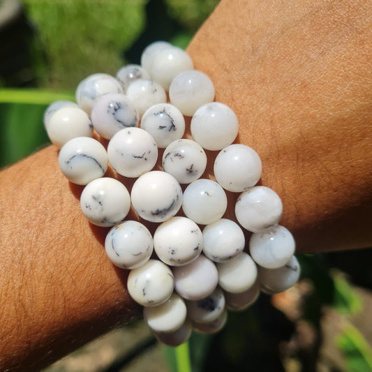 Dendritic Opal Gemstone Bracelet