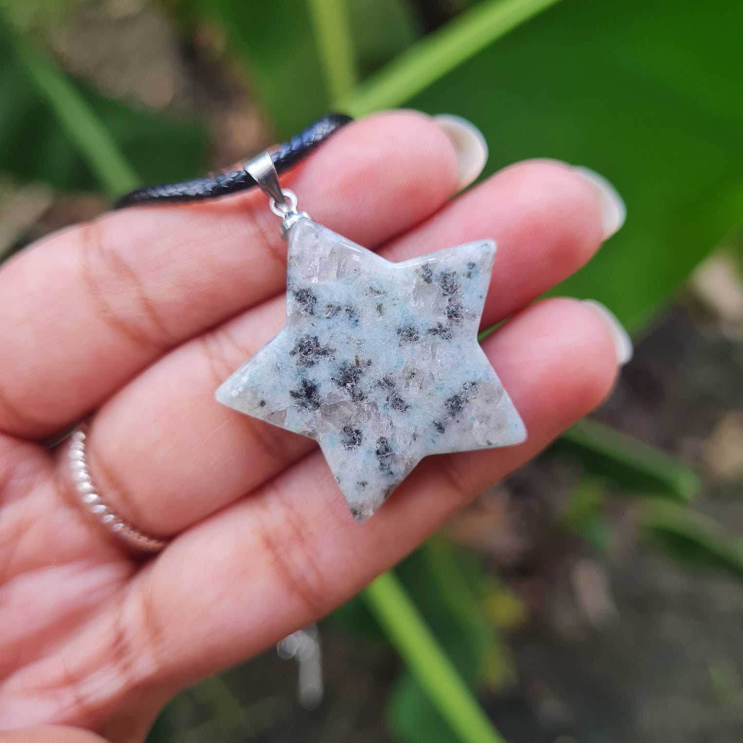 Kiwi Jasper Star Necklace