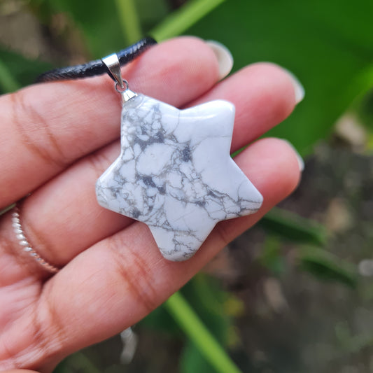 Howlite Star Necklaces