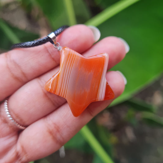 Carnelian Star Necklace