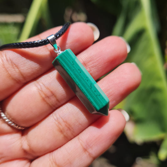 Malachite Bullet Necklace