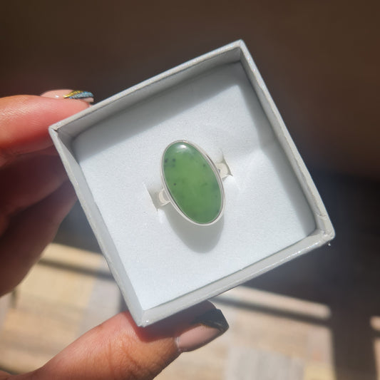 Nephrite-Jade Ring - Size 5