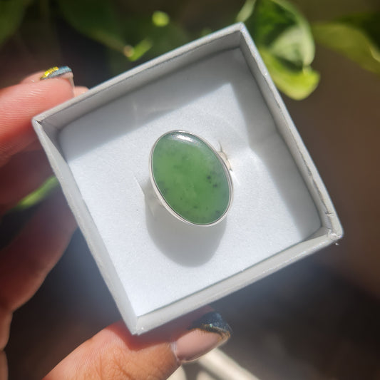 Nephrite-Jade Ring - Size 6