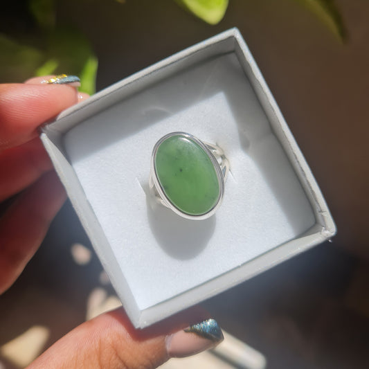 Nephrite-Jade Ring - Size 7