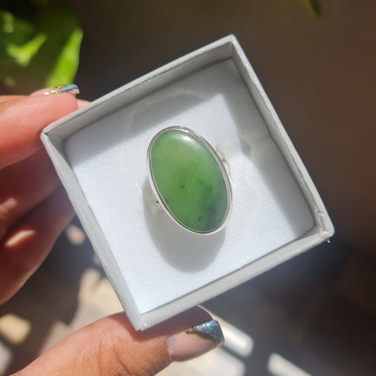 Nephrite-Jade Ring - Size 7