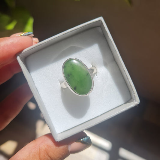 Nephrite-Jade Ring - Size 9