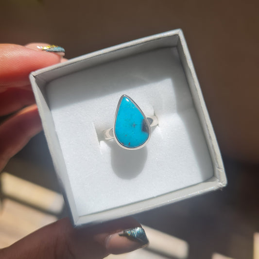 Persian Turquoise Gemstone Ring - Size 5