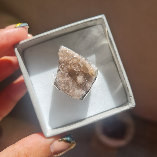 Amethyst Cluster Ring - Size 8