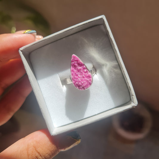 Cobaltoan Calcite Ring - Size 5