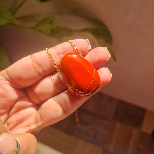 Red Jasper Nugget Necklace