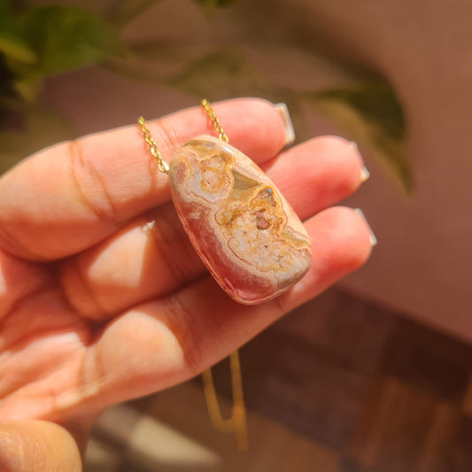 Rhodochrosite Nugget Necklace