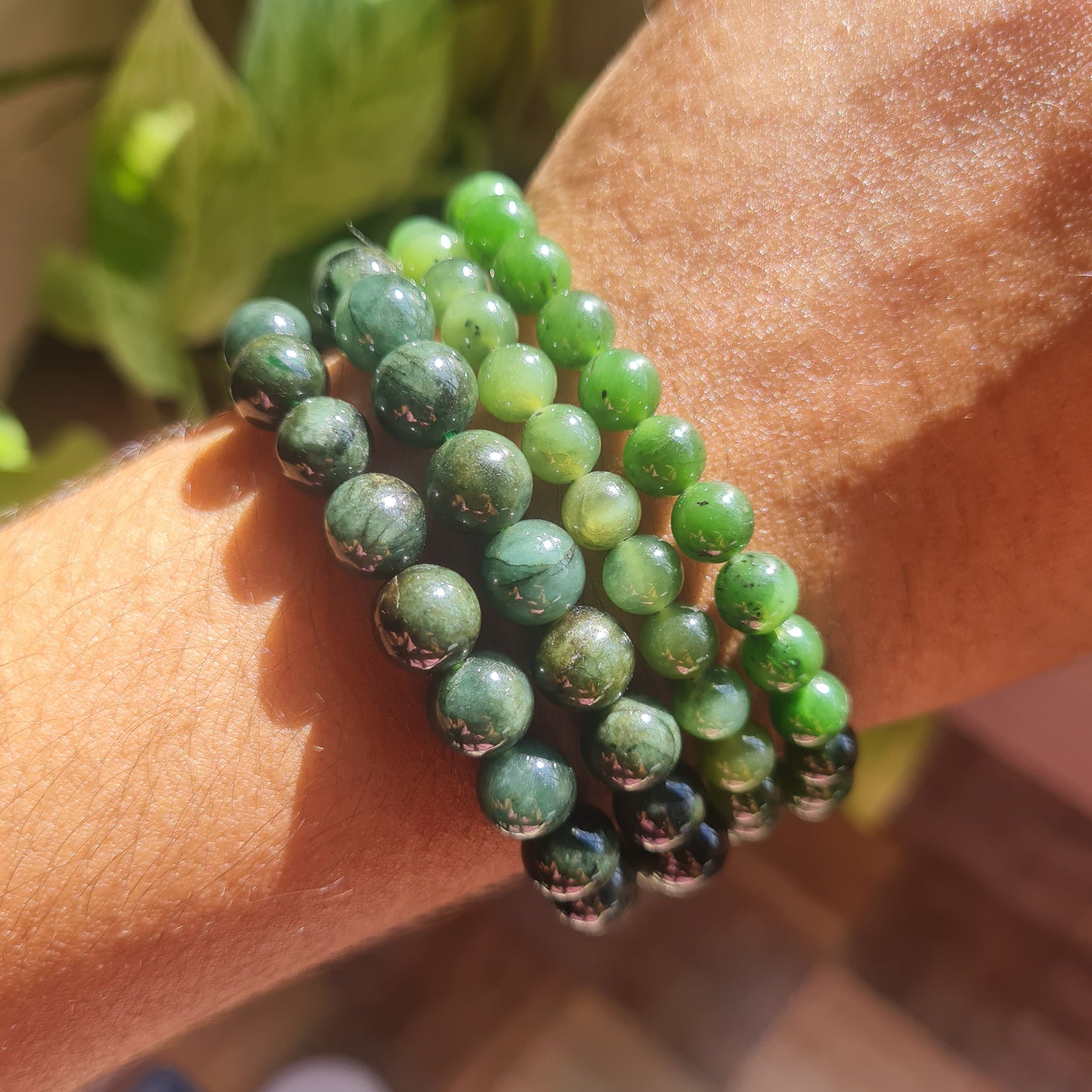 Nephrite Jade Gemstone Bracelet