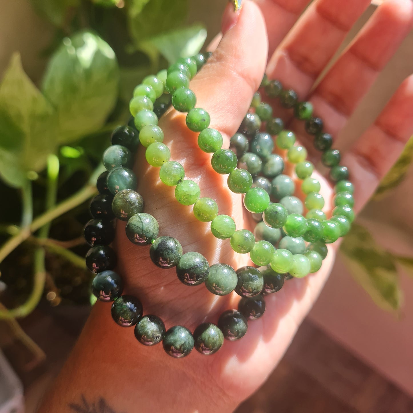 Nephrite Jade Gemstone Bracelet