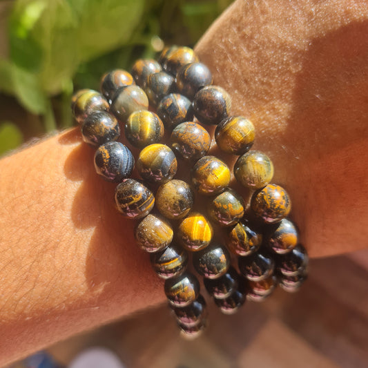 Mixed Tiger's Eye Gemstone Bracelet