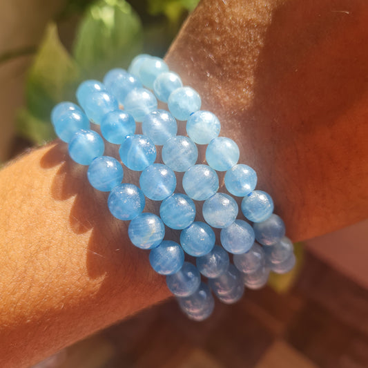 Blue Calcite Gemstone Bracelet