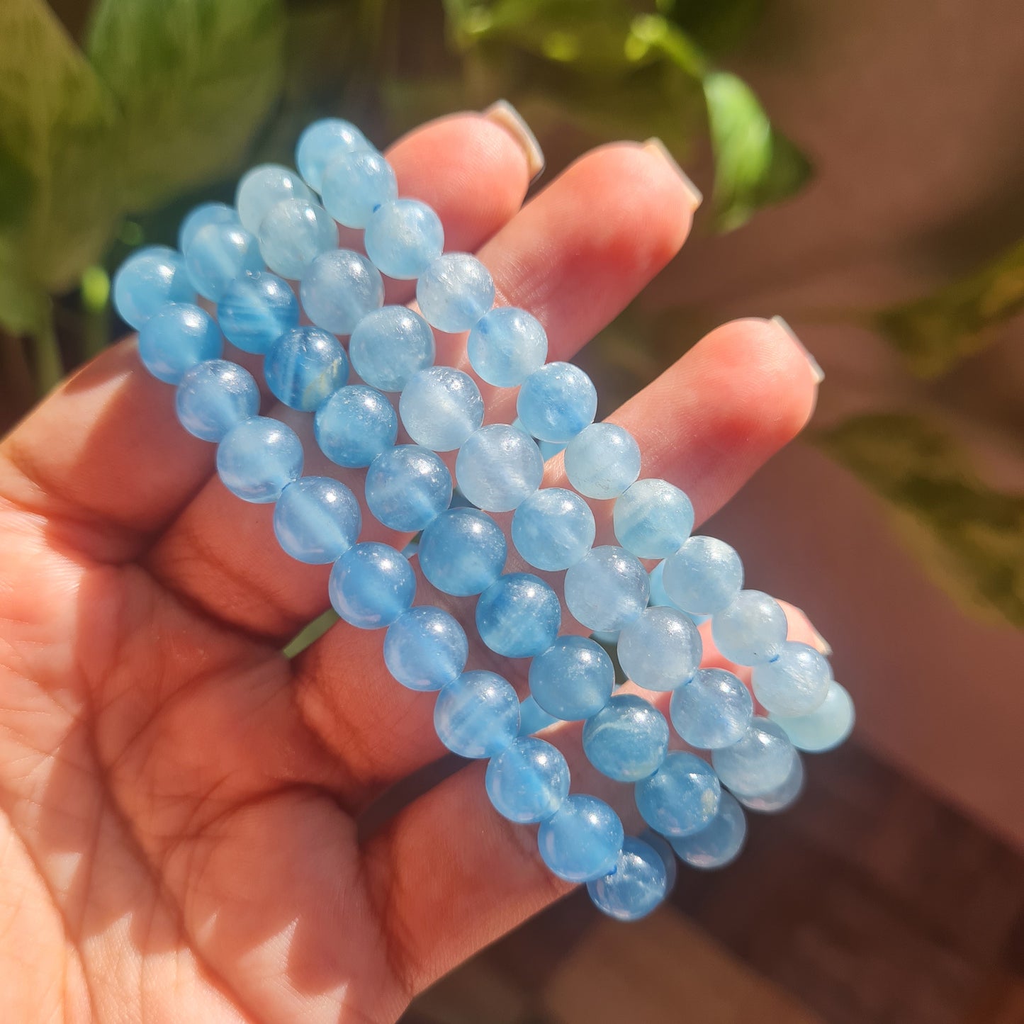 Blue Calcite Gemstone Bracelet