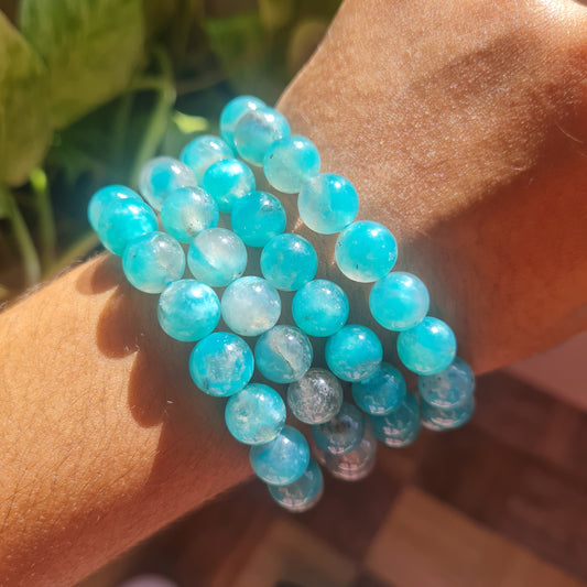 Smoky Amazonite Gemstone Bracelet