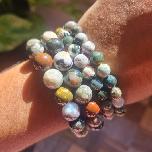 8th Vein Ocean Jasper Gemstone Bracelet