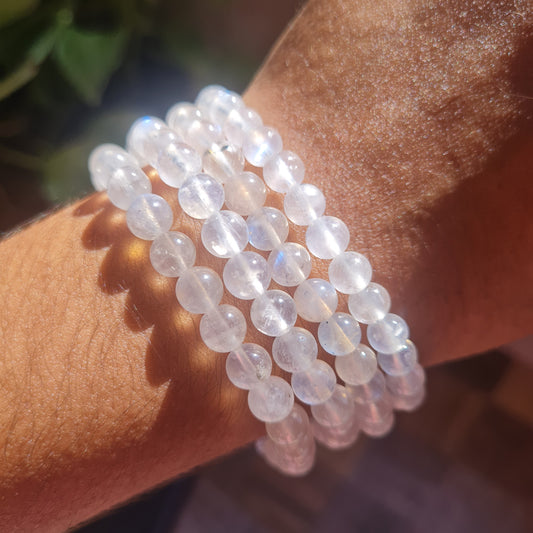 Rainbow Moonstone Gemstone Bracelet