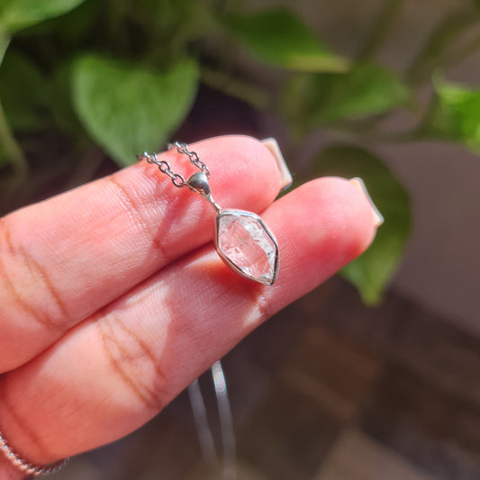 Dainty Herkimer Diamond Pendant