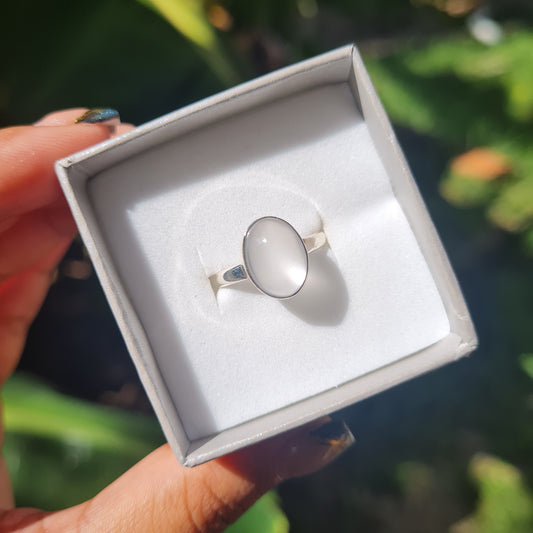 Natural Moonstone Ring - Size 10