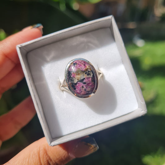 Eudialyte Ring - Size 9