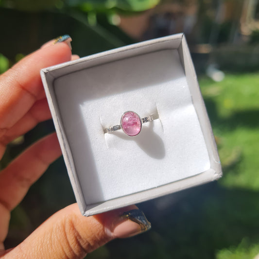 Pink Tourmaline Ring - Size 5