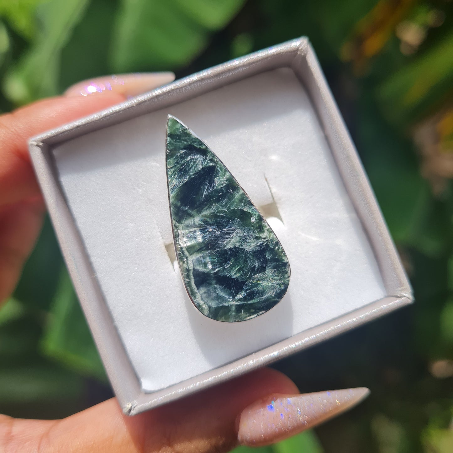 Seraphinite Ring - Size 5