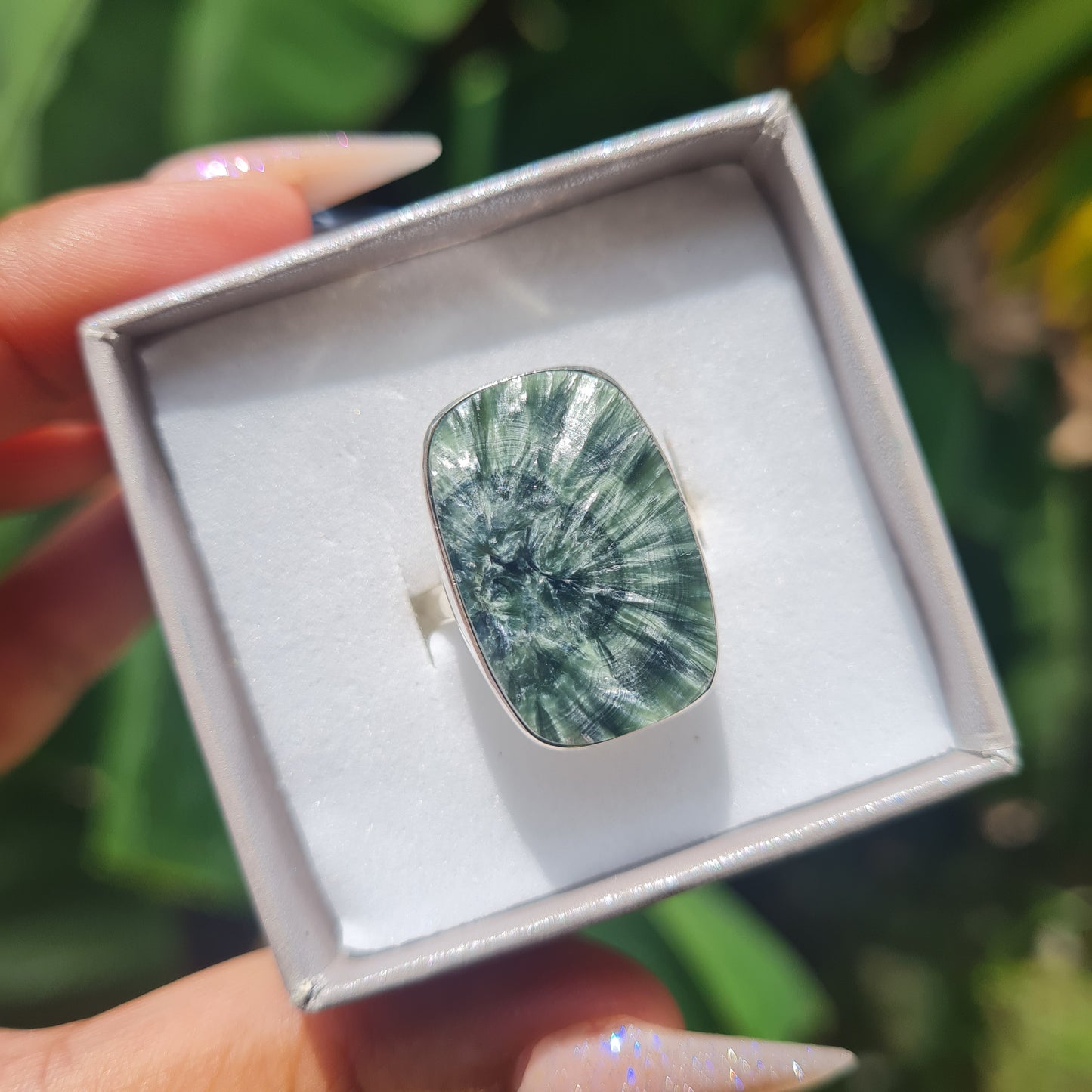 Seraphinite Ring - Size 8