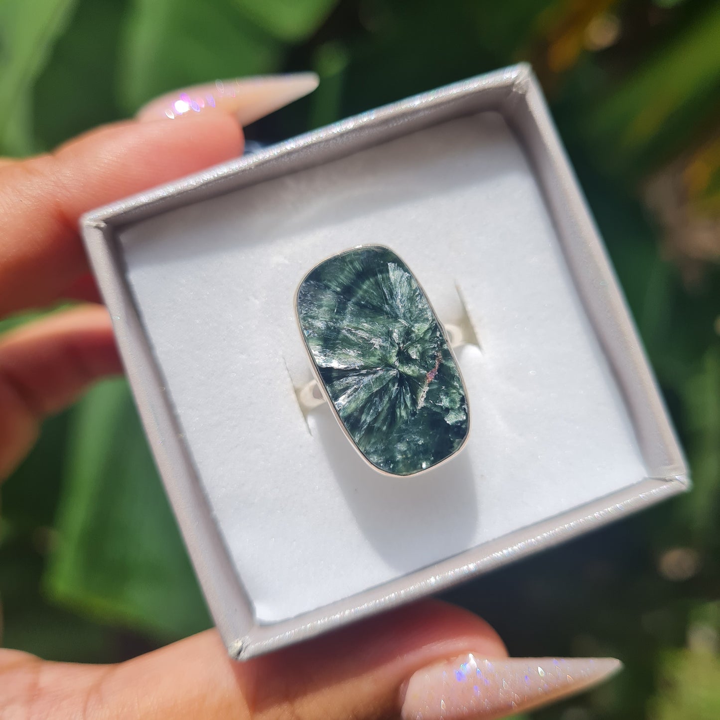 Seraphinite Ring - Size 9