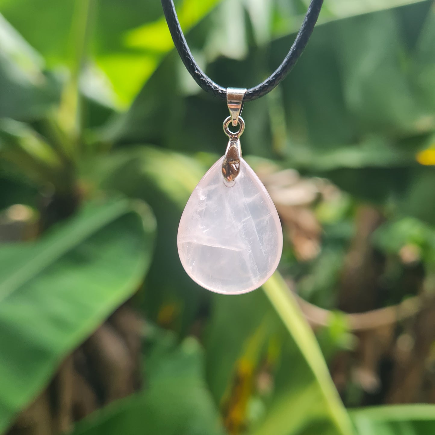 Rose Quartz Drop Necklace