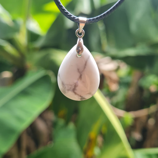 Howlite Drop Necklace