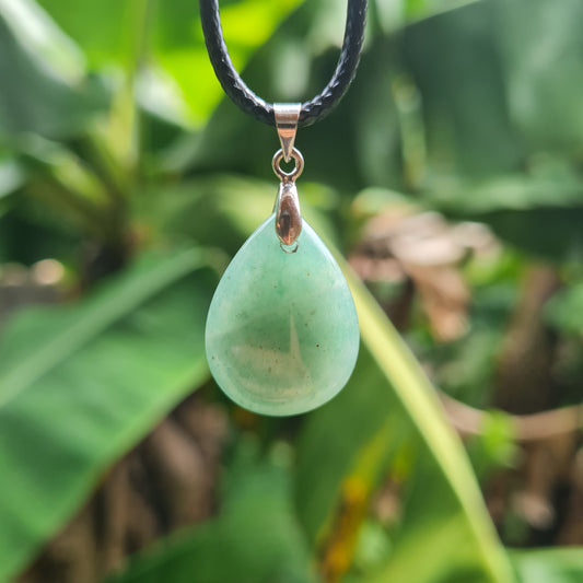 Green Aventurine Drop Necklace