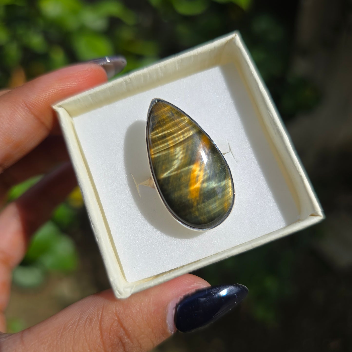 Mixed Tiger's Eye Ring - Size 5