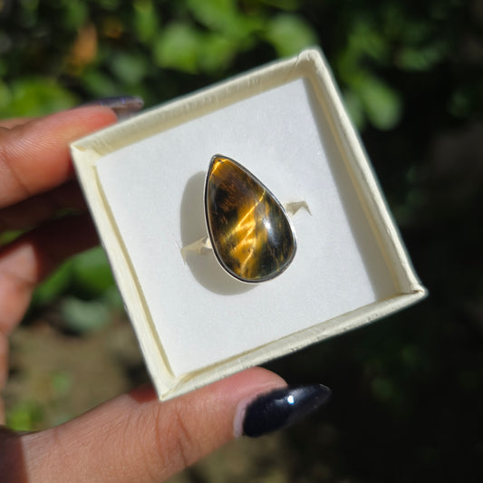 Mixed Tiger's Eye Ring - Size 7